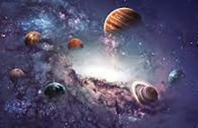 galaxy and planets